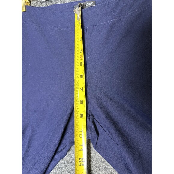 EILEEN FISHER Women's Size S/P Navy Blue Stretch Pull-On Straight Leg Pants - Picture 6 of 10